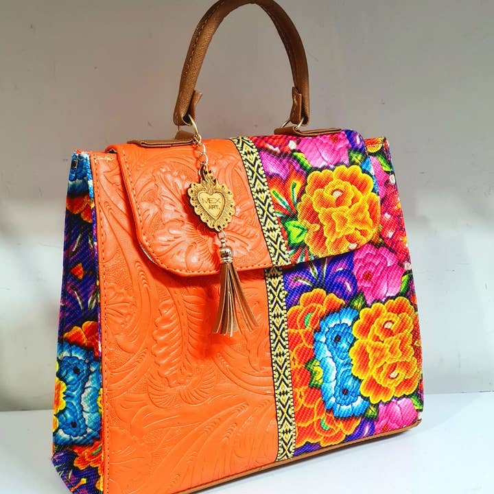 GMCE Global Trading, LLC - Wholesale Backpack - Women's - Handcrafted Artisan Backpack Embroidered Jute 1