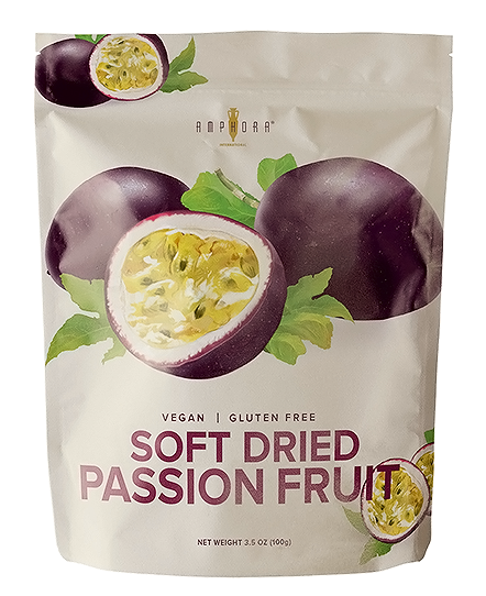 NuEats - Wholesale Dried/Dehydrated Fruit - Amphora, Soft Dried Fruit, PASSION FRUIT, 6/3.5oz0