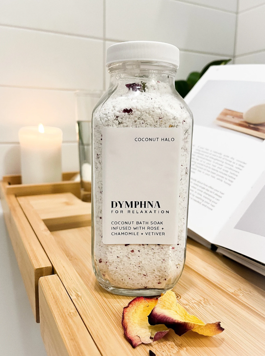 Coconut Halo - Wholesale Bath Soak/Milk - DYMPHNA | vegan bath milk; for relaxation; rose & sandalwood0