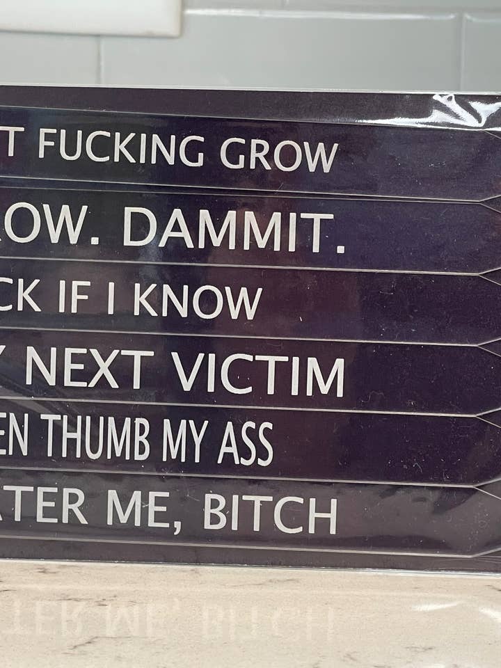 Set #1 Piquets pour plantes sournois et inappropriés pour la vente par BUBBLEHEAD INK