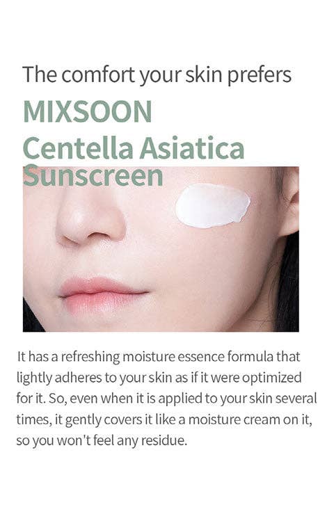 Palace Beauty Galleria - Wholesale Sunscreen - mixsoon Centella Sun Cream 50g4