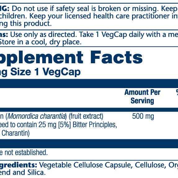 Solaray - Wholesale Oral Supplement/Vitamin - Bitter Melon Extract 5% 500mg1