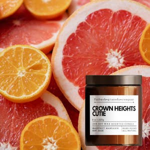 Crown Heights Cutie 100% Soy Wax Candle for wholesale by Flatbush Granola Company