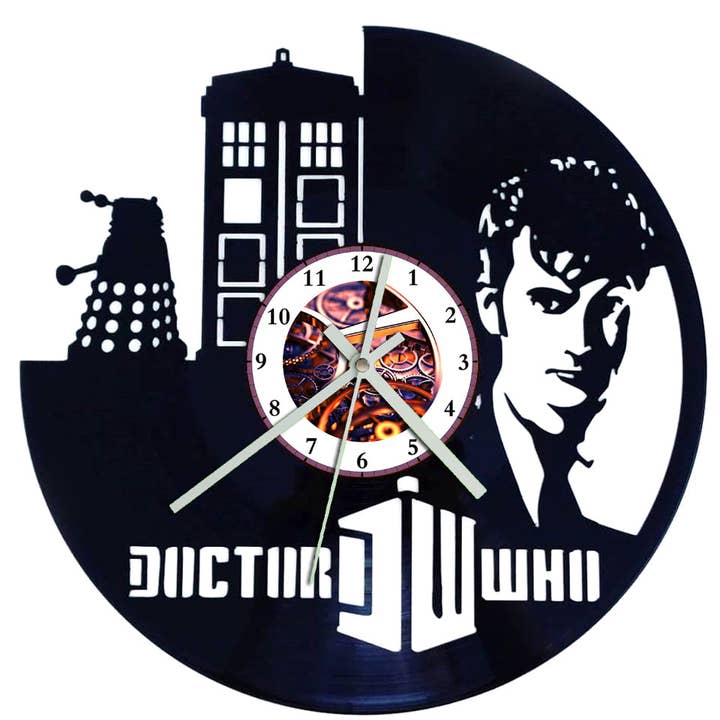 Broken Record - Wholesale Wall clock - Vinyl Record Clock - Dr Who
