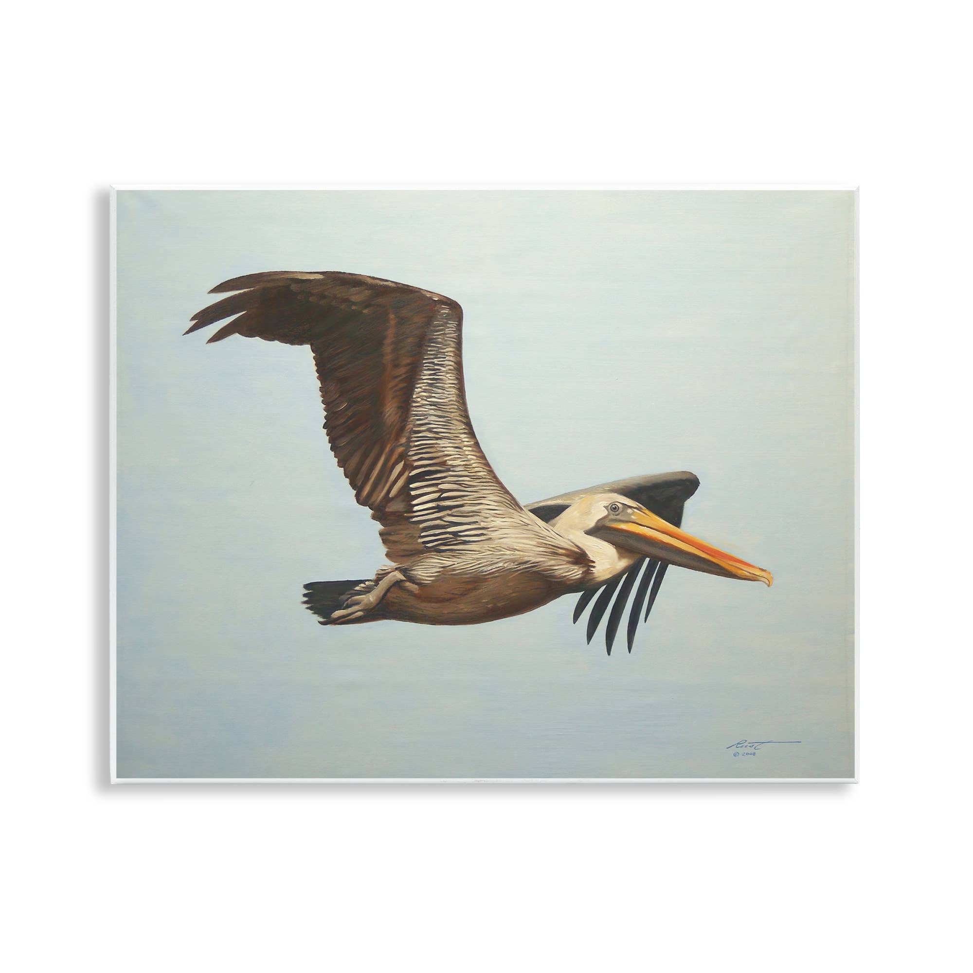 Stupell Industries - Wholesale Wall Sign - Brown Pelican in Flight - Unframed Wall Art0