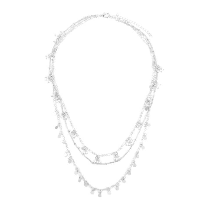 MYS Wholesale Inc - Wholesale Link & Chain Necklace - Three Layered Small Chain Necklace5
