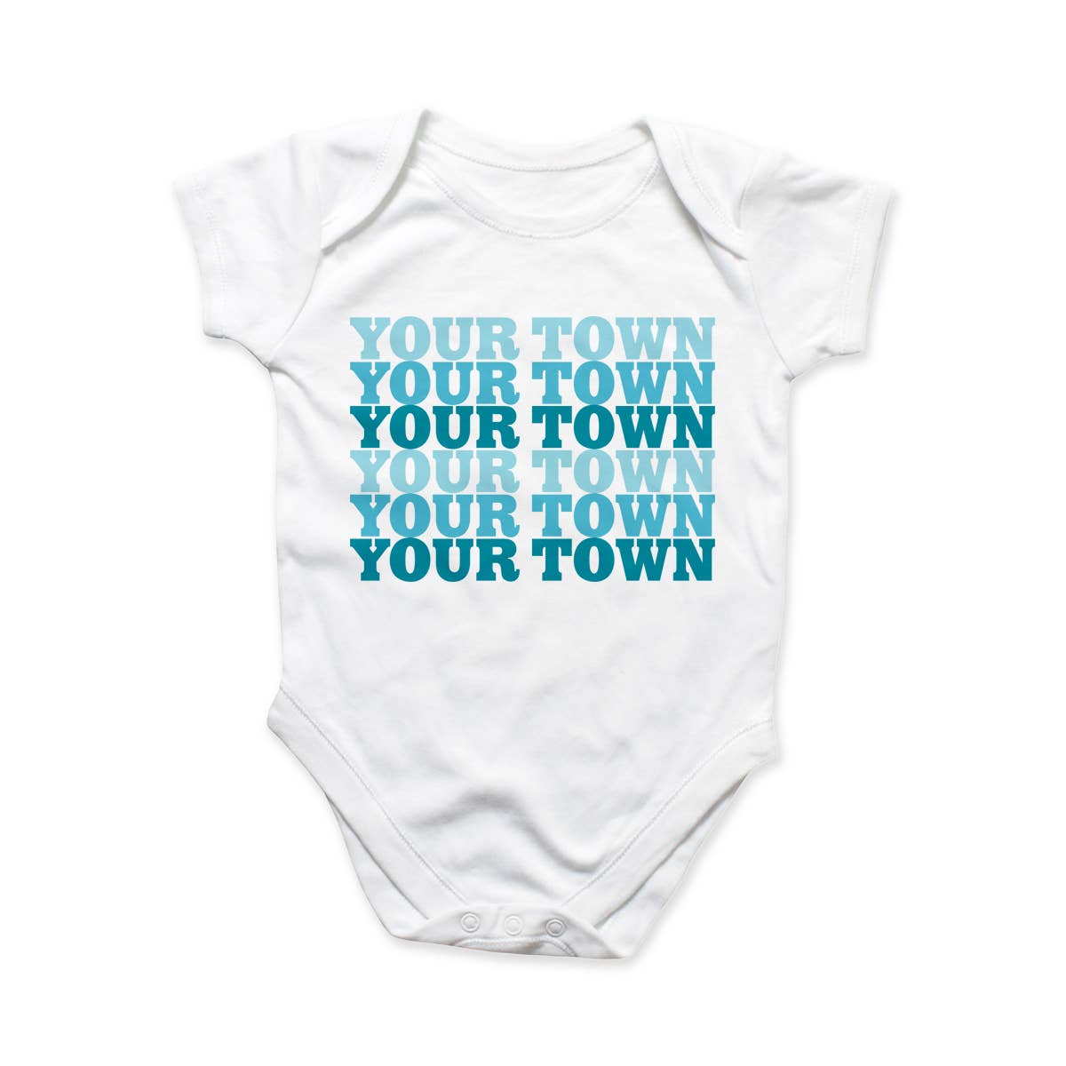 Rock Scissor Paper - Wholesale Bodysuit (Non-Footed) - Baby - Personalized City Baby Bodysuit - Supergraphics Repeat name 12