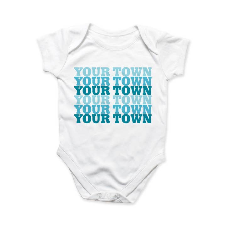Rock Scissor Paper - Wholesale Bodysuit (Non-Footed) - Baby - Personalized City Baby Bodysuit - Supergraphics Repeat name 12