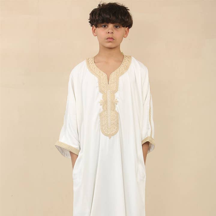 Barns pojkar marockansk thobe jubba dräkt eid djellaba gandoura för wholesale av Infinity Leather (Upperclass Fashions Ltd)