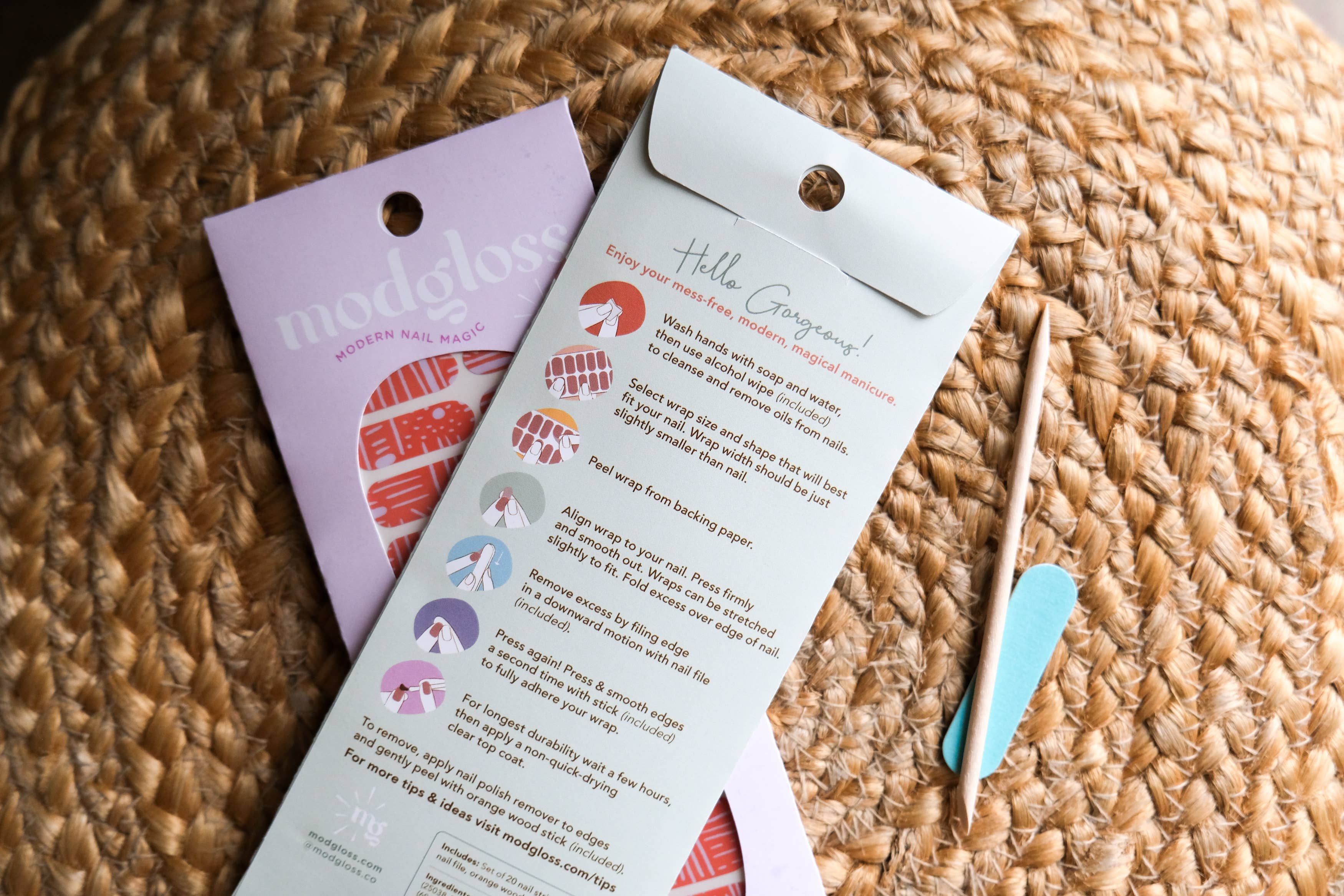 Modgloss - Wholesale Nail Art/Decal - Translucent "French Wildflower Bouquet” Floral Nail Wrap Kit6