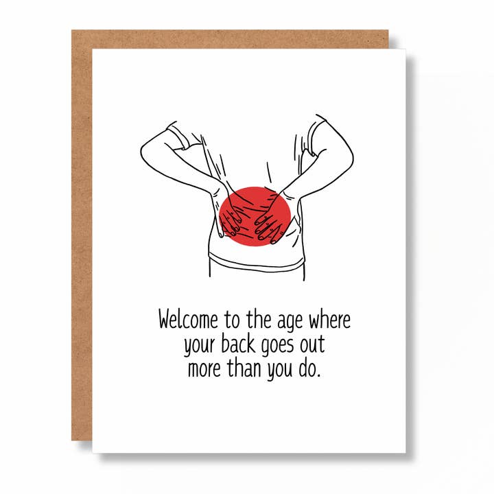 Ihre Rückenschmerzen gehen öfter aus als Sie Grußkarte für den Großhandel von Otter this World Cards