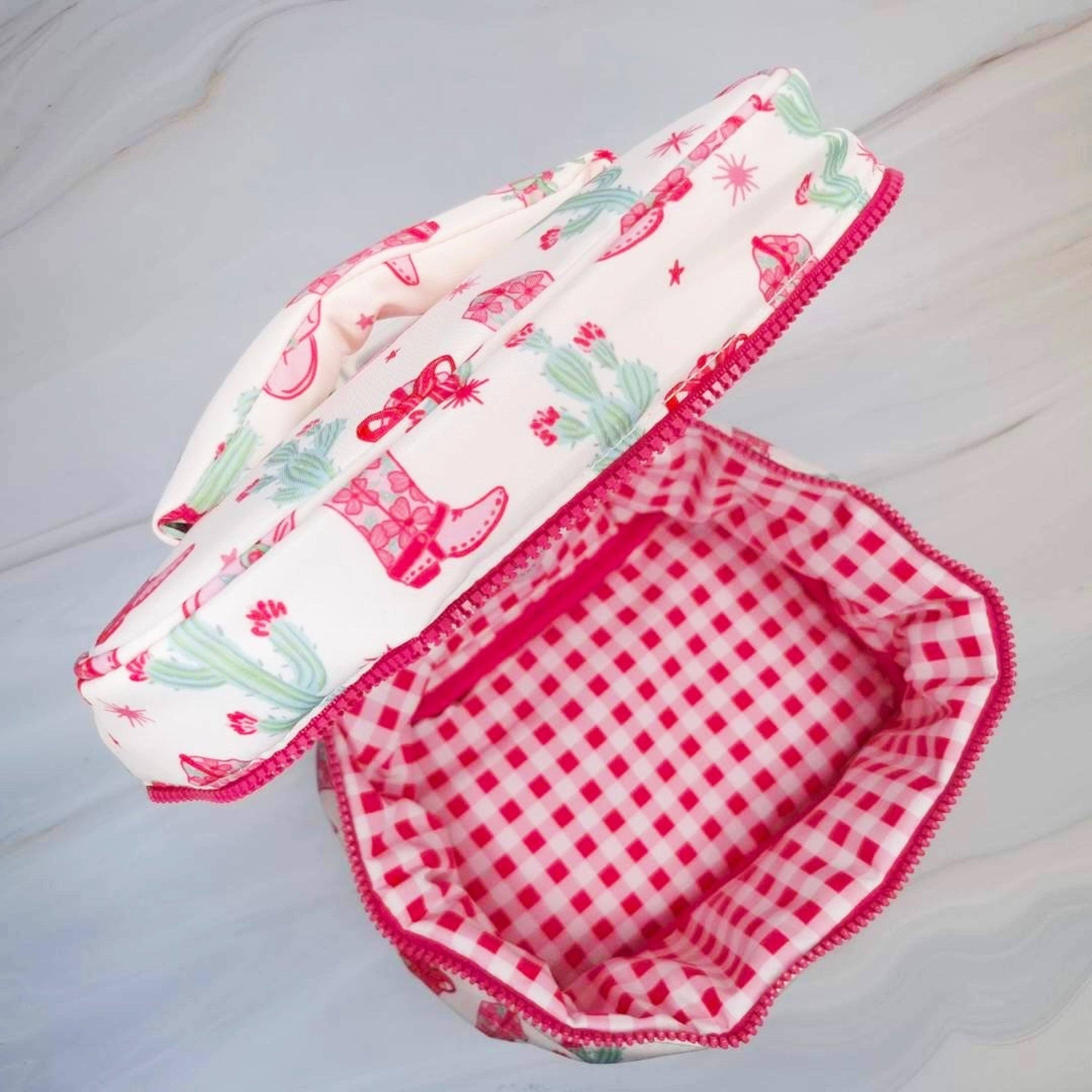 Ellison+Young - Wholesale Makeup/Cosmetic Bag - Western Whimsy Travel Cosmetic Case With Handle4