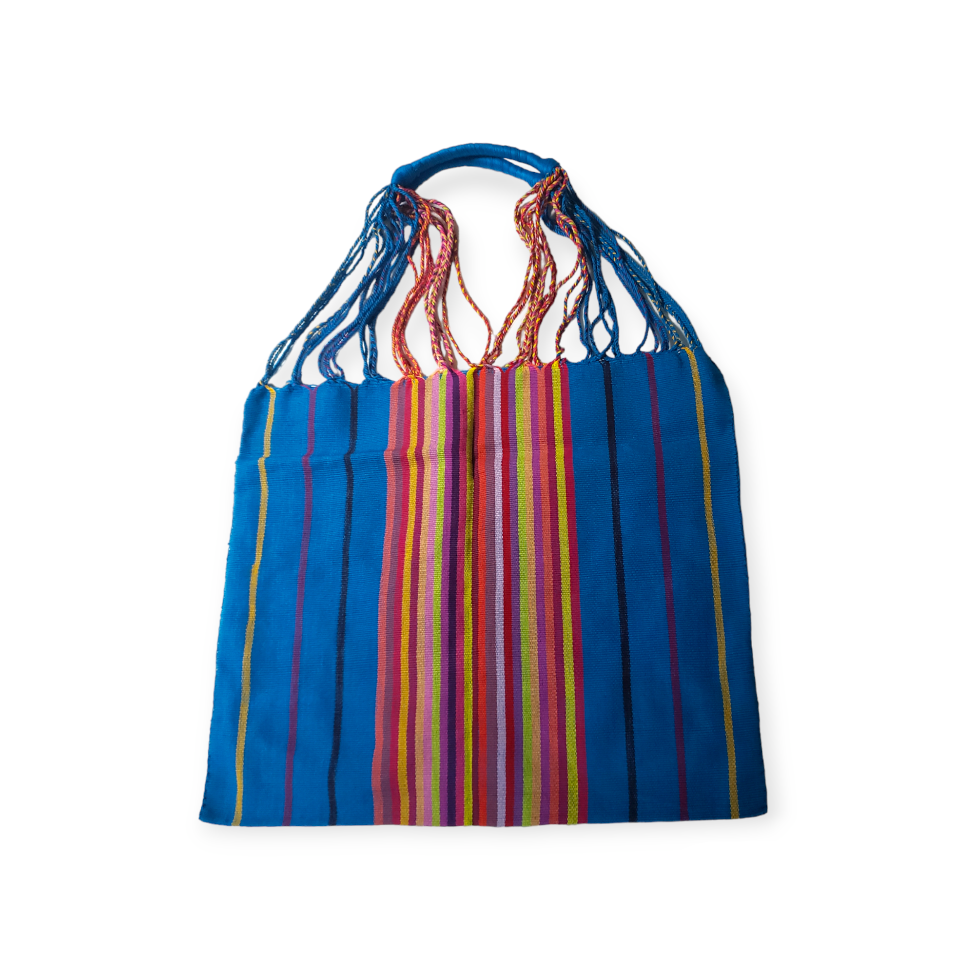 The Little Pueblo - Vente Tote bag – femme - Sac fourre-tout tissé à rayures mexicaines, hamac de Chiapas, fait main pour femme31
