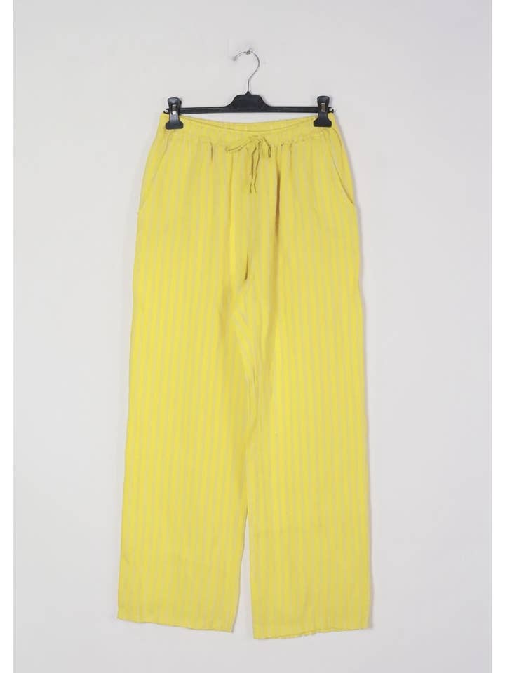 LÉA & LUC - Wholesale Pants – Women's - Striped trousers in 100% linen REF.30132/27