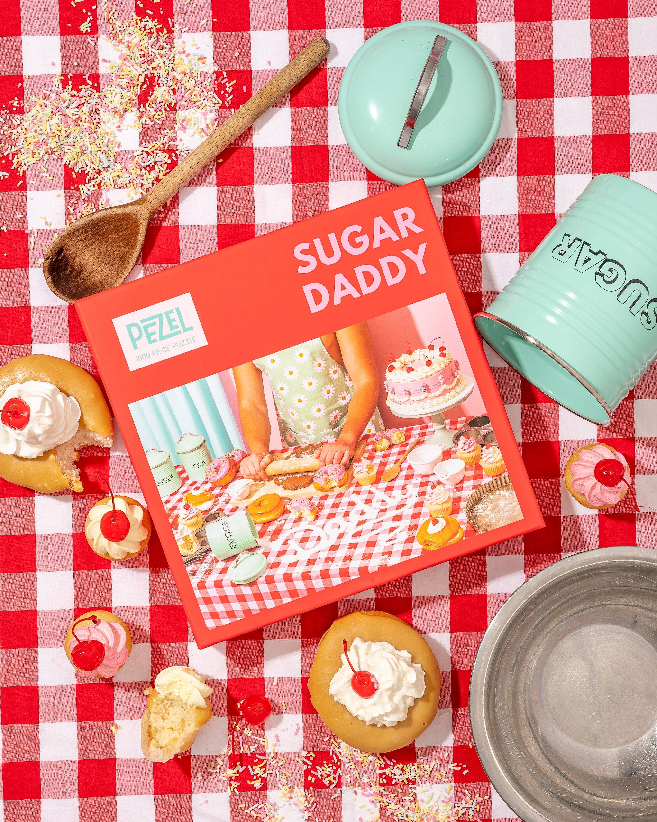 Pezel Puzzles - Wholesale Puzzle - Adult - 🍩 Sugar Daddy 🧁 | 1000 Piece Jigsaw Puzzle w/ Canvas Bag3