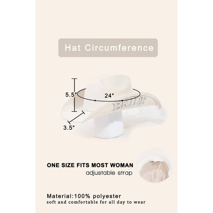 IV Bride Veil Cowboy Hat for wholesale on Faire3