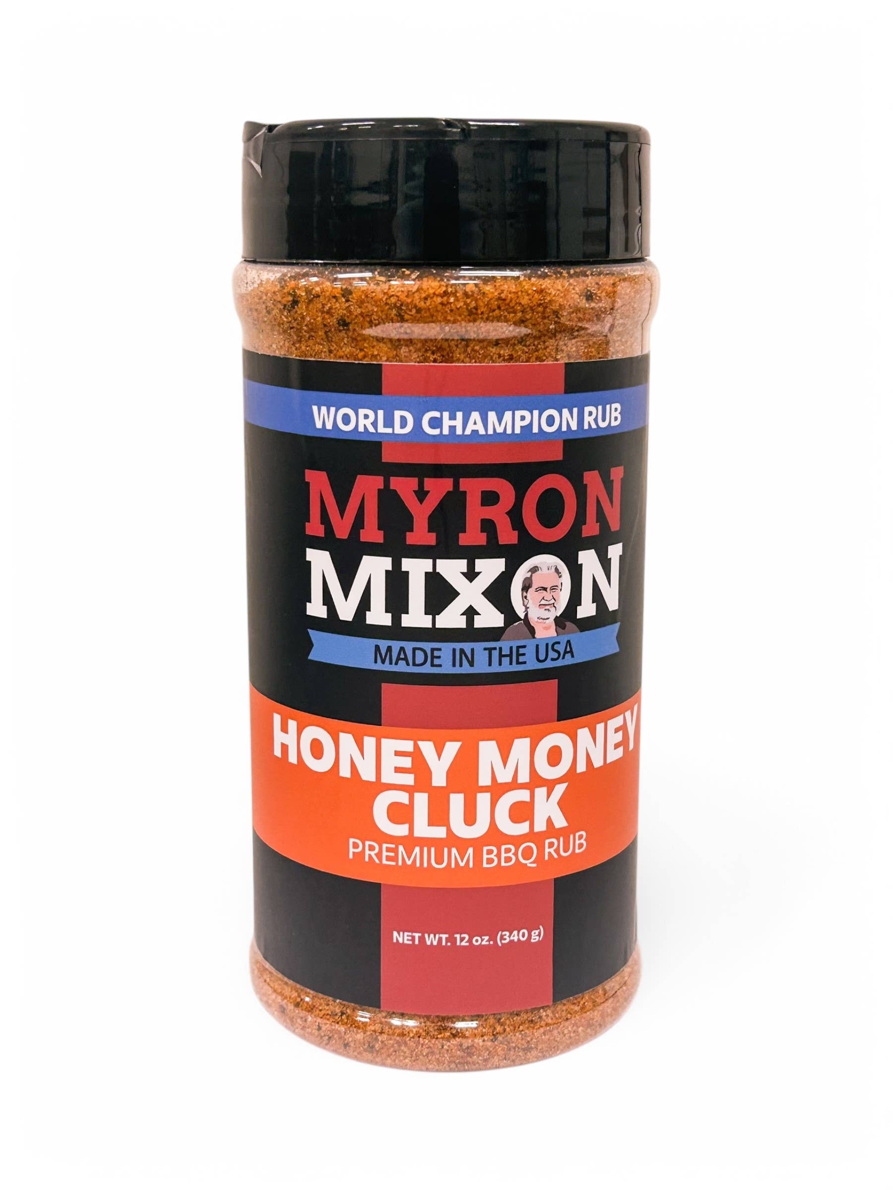 Myron Mixon Products - Vente Marinades en poudre - Myron Mixon Honey Money Cluck Rub - Boîte de 12