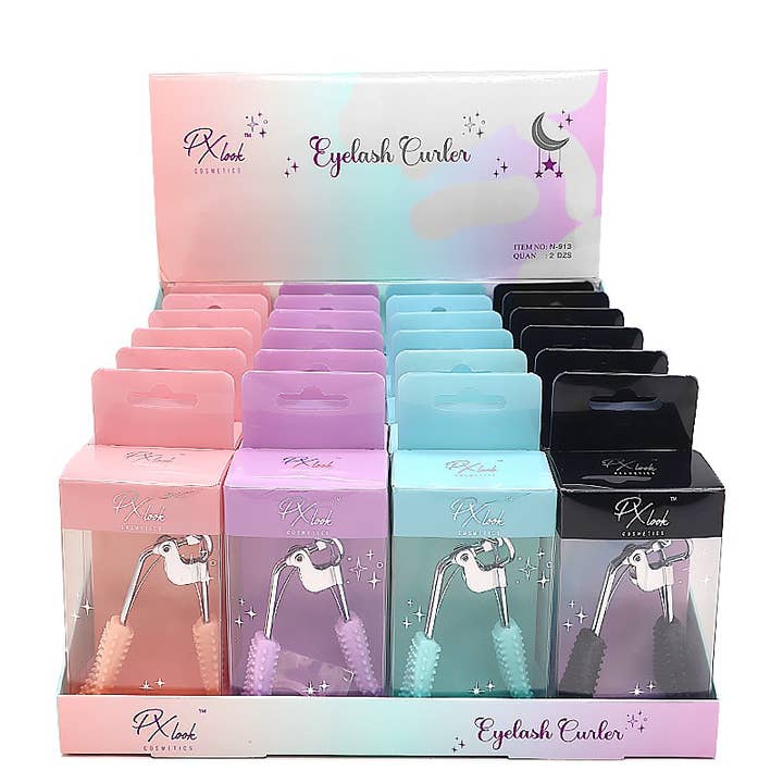PINEAPPLE Beauty - Wholesale Eyelash Curler - PxLook N-913 Easy Grip Eyelash Curler - 24pc
