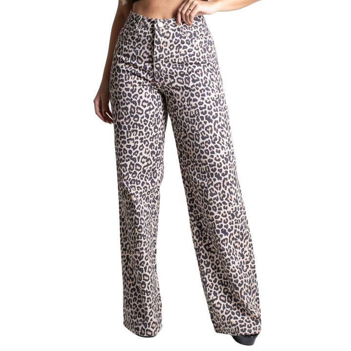 Sawary Women's High-Waisted Wide Leg Pants in Twill and other Purchase Wholesale zebra pants. Free Returns & Net 60 Terms on Faire trending on Faire.