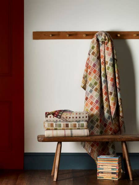 Multi-Ribbon Merino Lambswool Throws and Pillows for wholesale by Bronte Moon