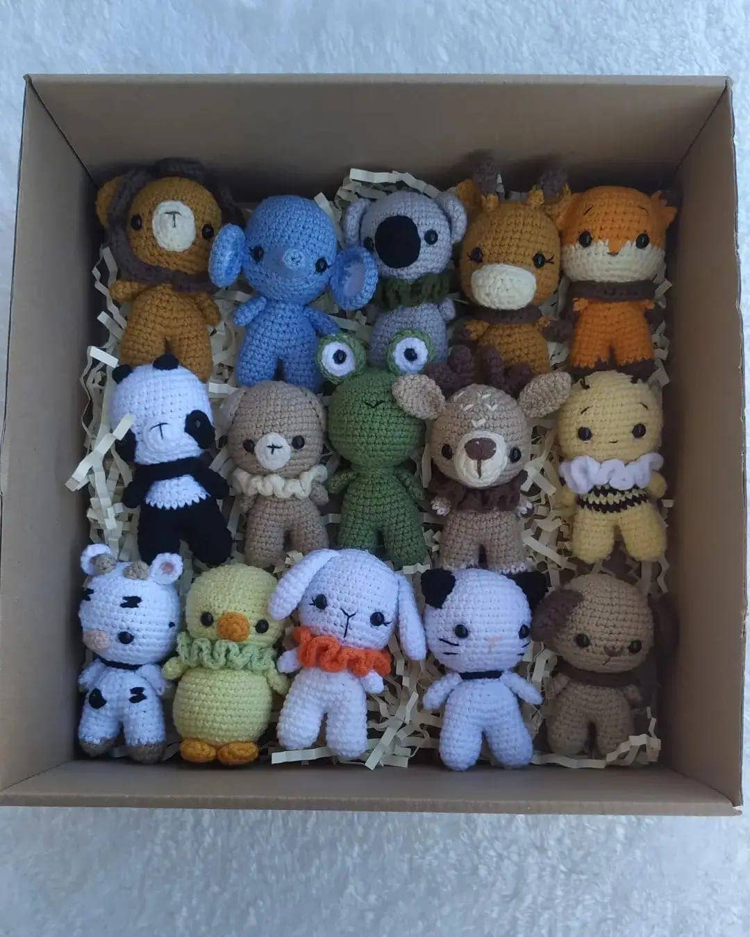 KLABELGIFT - Vendita all'ingrosso Peluche - Bambini e neonati - Portachiavi Mini Animali all'Uncinetto Fatti a Mano – Regalo Amigurumi Carino0