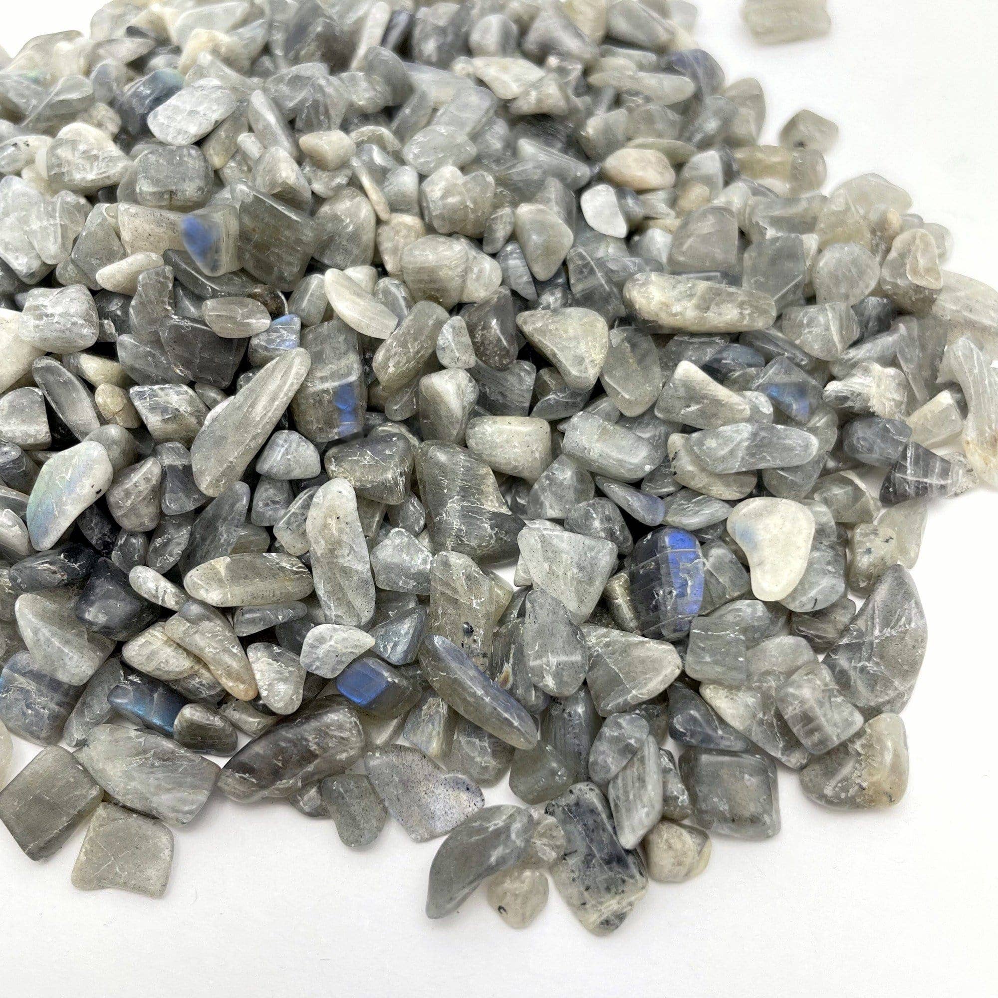 Rock Paradise - Wholesale Spiritual Stone/Crystal - Labradorite Crystal 1lb Chips Tumbled Stones6