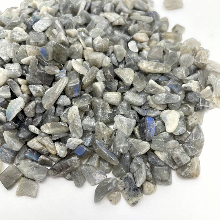 Rock Paradise - Wholesale Spiritual Stone/Crystal - Labradorite Crystal 1lb Chips Tumbled Stones6