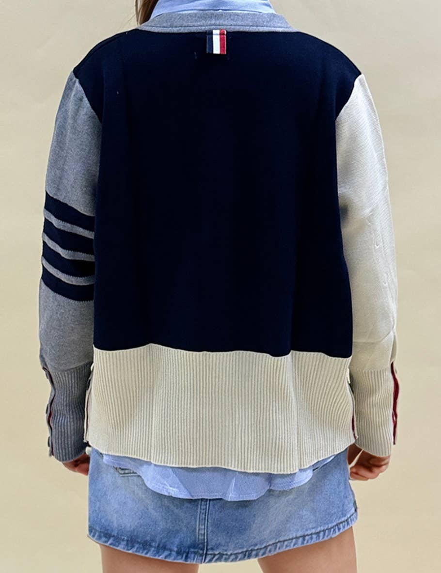 C2 Cardigan in maglia monopetto da donna con scollo a V Splice 5024 in vendita all'ingrosso su Faire10