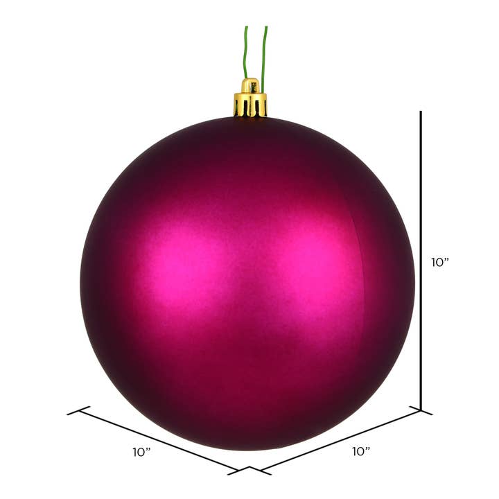 Vickerman 10" Berry Red Matte Ball Ornament for wholesale on Faire1