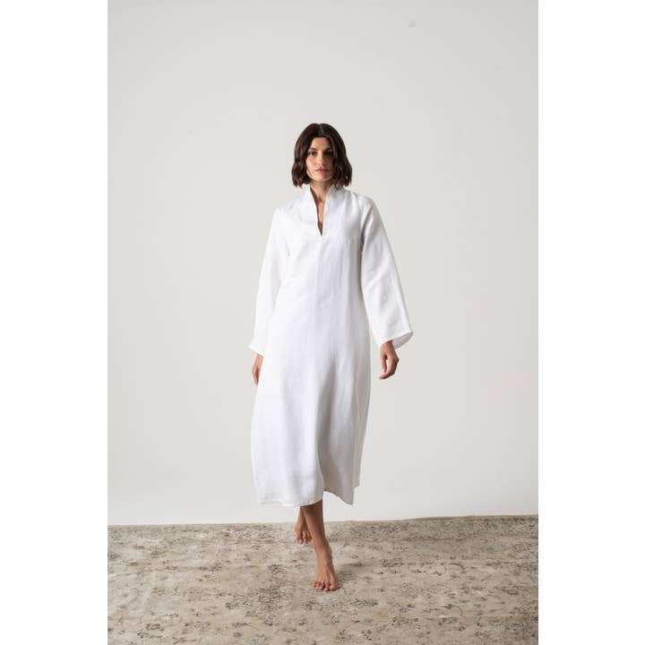 Alarik Kaftan White for wholesale by LUXMII