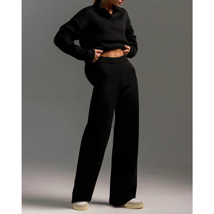 Mapcie - Wholesale Top & Pant Set (NOT Loungewear) - Women's - Long sleeve top and long pants sweater set