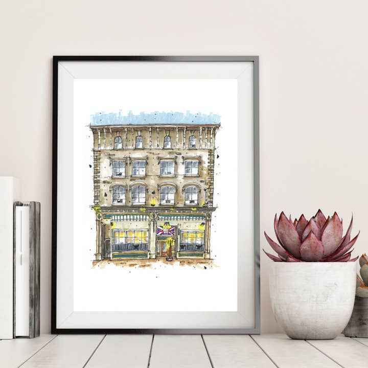 Downtown Sketcher - Wholesale Art Print - Split Crow Pub, Halifax - Print