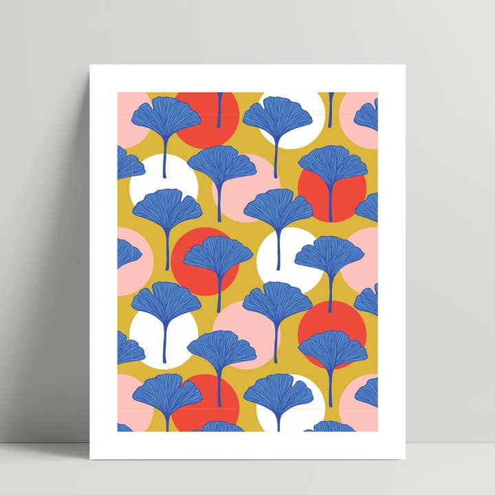 Grafisk Ginko Plakat for engroshandel hos Belle Belette