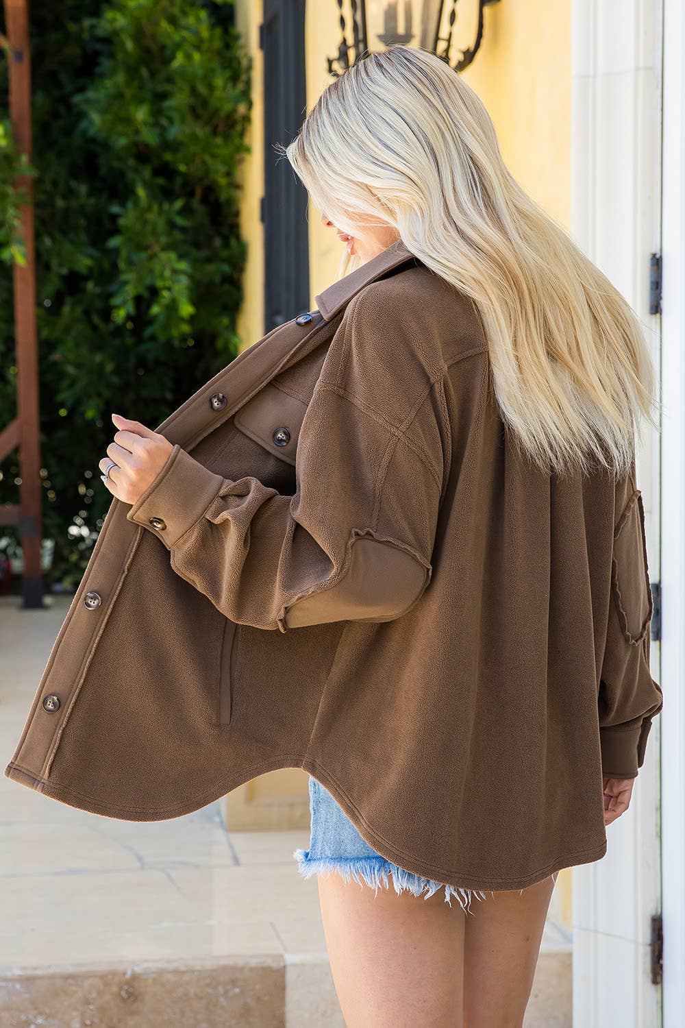 Sweet Lovely by Jen - Wholesale Shirt Jacket/Shacket - Women's - SOFT COZY WASHED SHACKET23