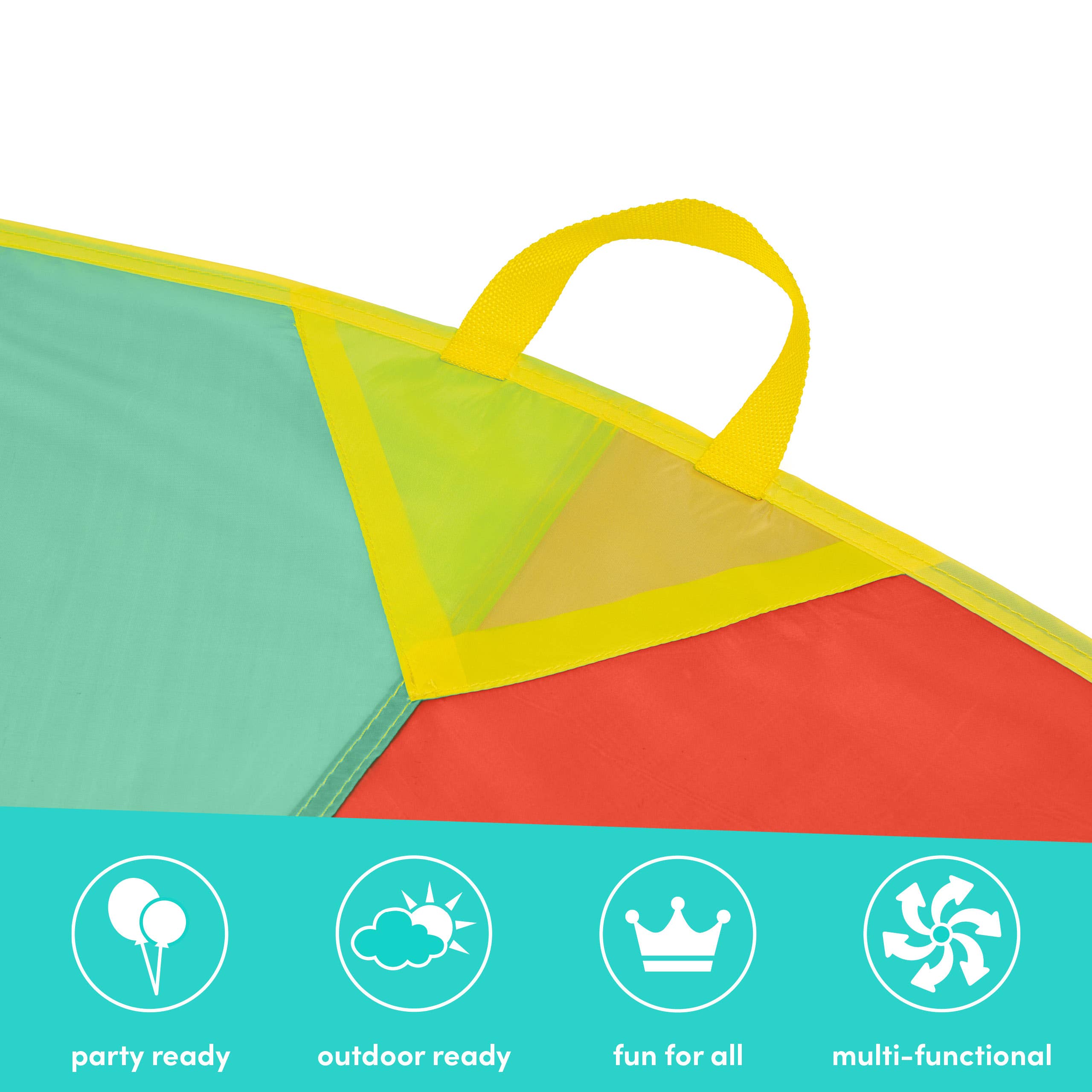 The Twiddlers - Wholesale Tent - Kids - 6ft Parachute Play Tent Kids Game with 8 Handles5