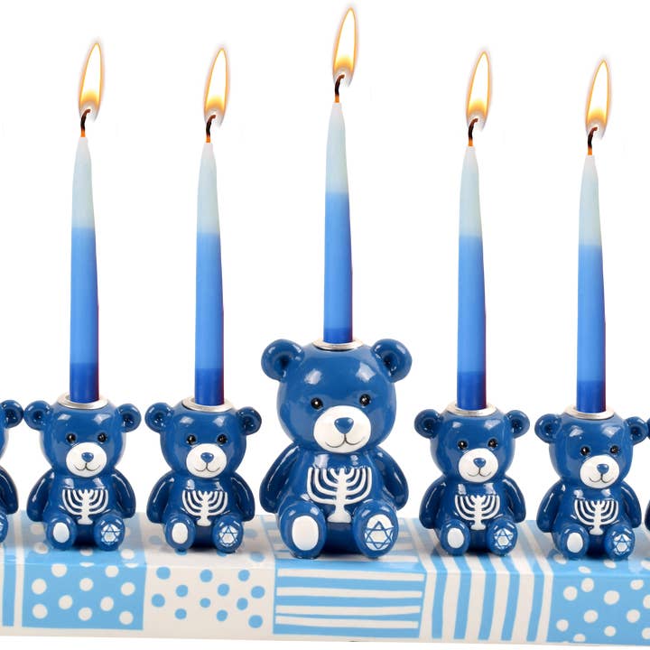 Håndmalet Menorah - Bamser for engroshandel hos Ner Mitzvah