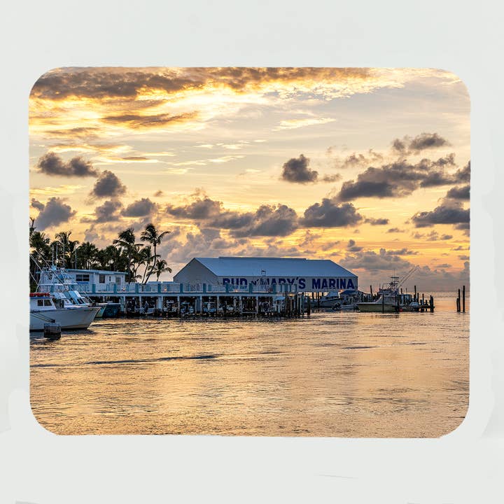 Mouse Pad-Bud n' Mary's Marina 2 for wholesale by Mike Ring Photography