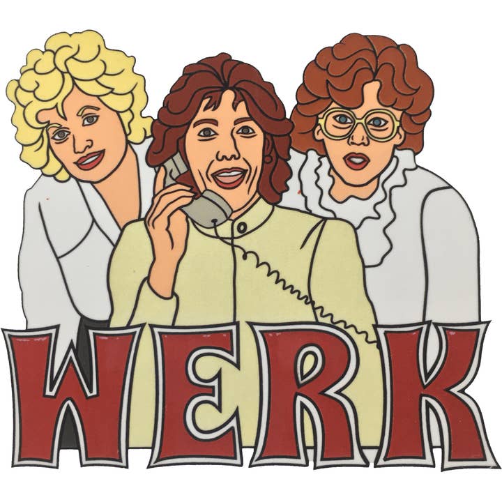 WERK 9 to 5 Vinyl Sticker for wholesale by twistedEGOS llc