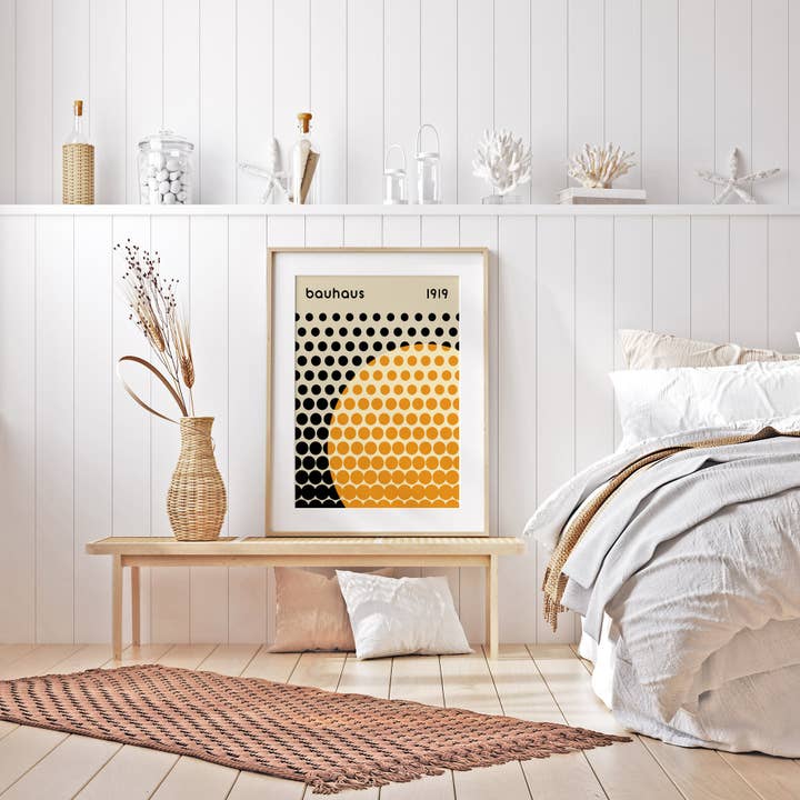 Sugar & Canvas – Großhandel Kunstdruck – Bauhaus 1919 Geometrische Kreise Kunstdruck | Bauhaus Ausstellung7