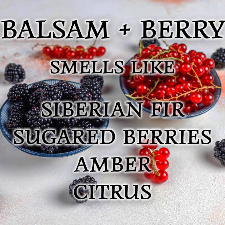 Silver Dollar Candle Co. - Wholesale Jar/Filled Candle - Balsam & Berry Christmas Candle - 9oz Pure Soy Candle1