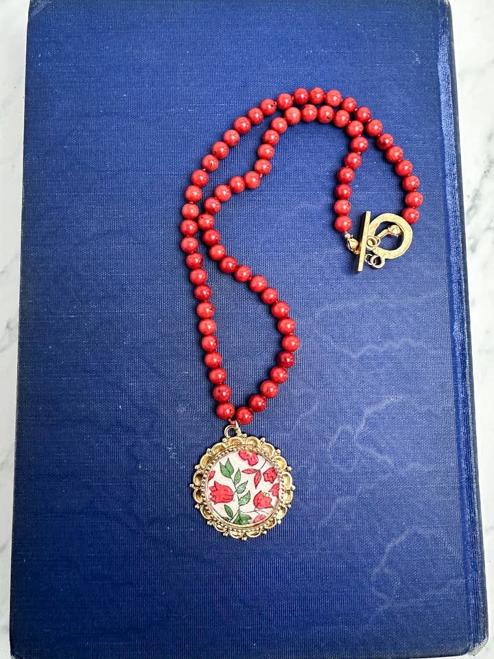 Marianne Coral Necklace for wholesale by Cicada Design