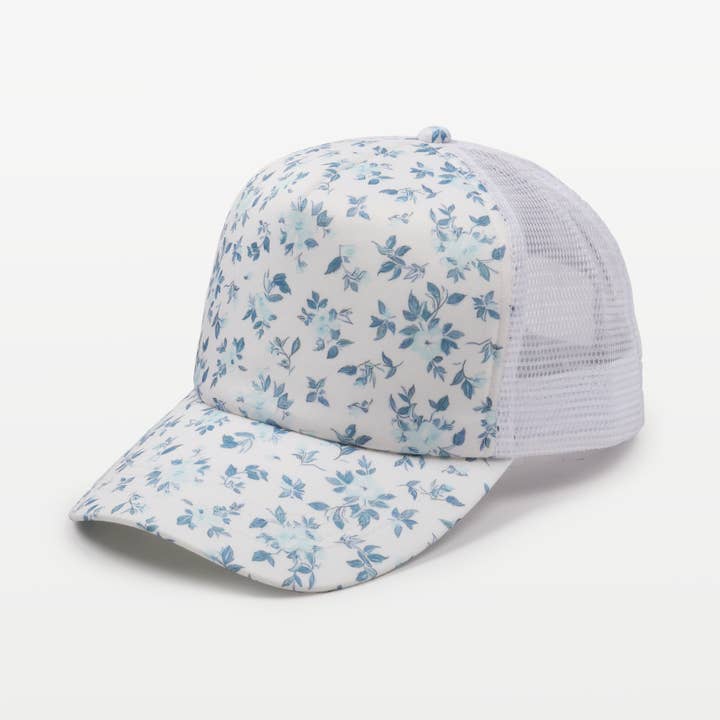 David And Young - Wholesale Trucker Hat - Women's - FLORAL PRINT FOAM TRUCKER HAT