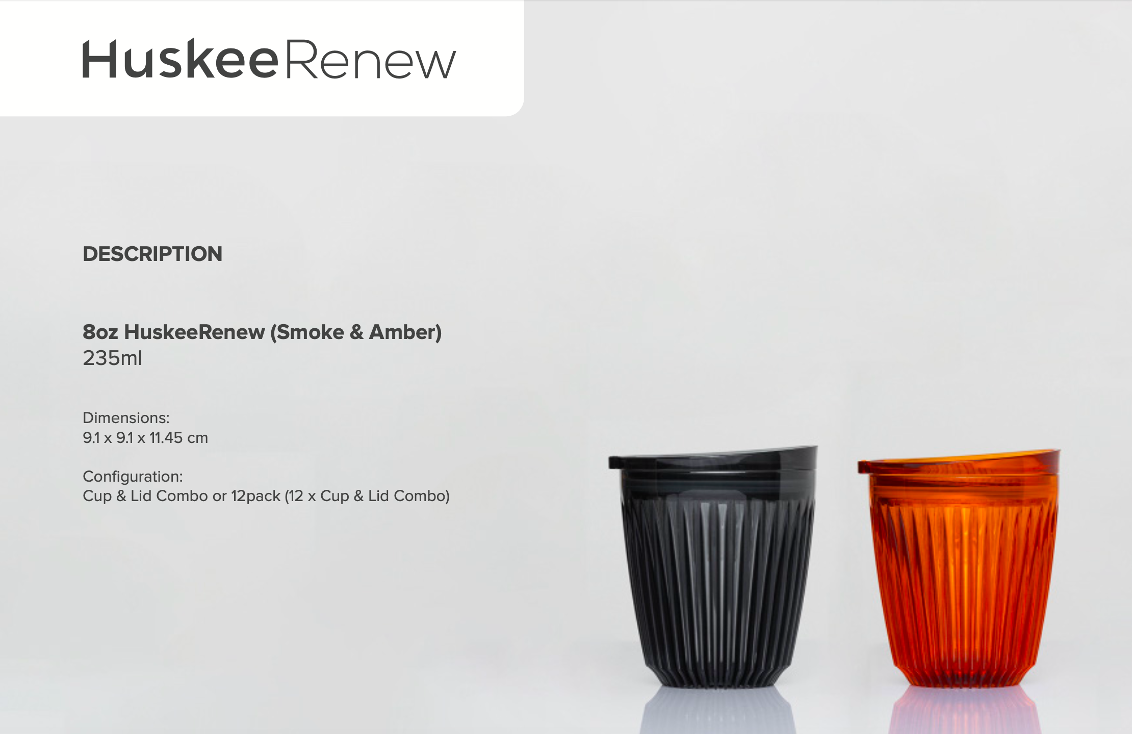 HuskeeWholesale - Vendita all'ingrosso Bicchiere/tazza - HuskeeRenew bicchiere con coperchio2