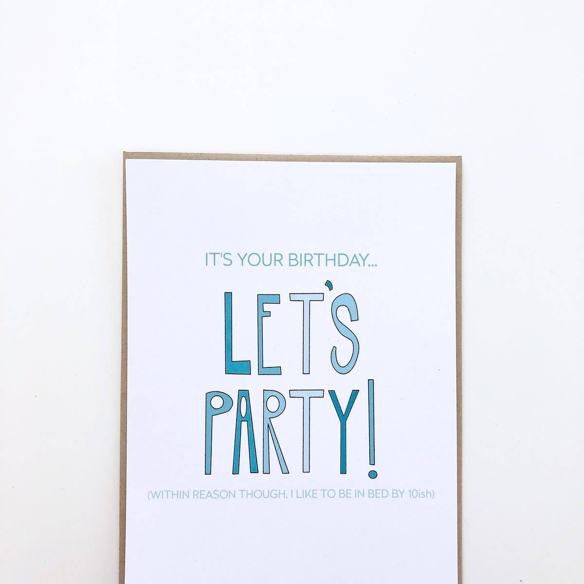 PAGEFIFTYFIVE - Wholesale Birthday Card - Lets Party Within Reason Card0