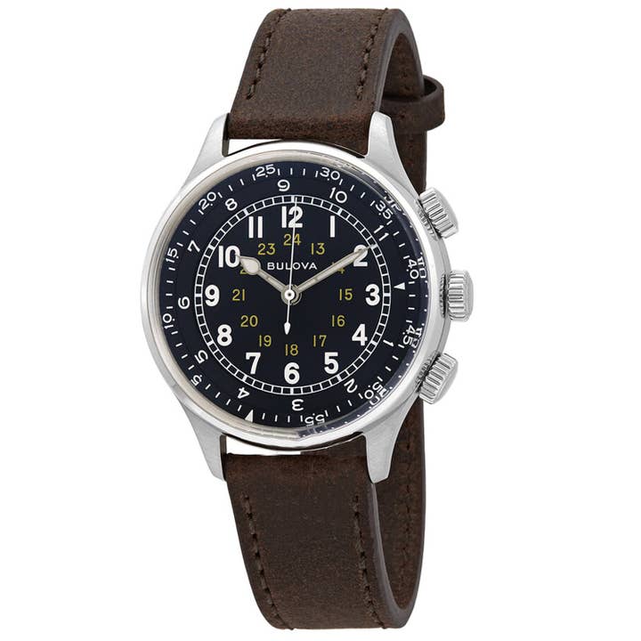 Reloj de Hombre Bulova Pilot con Esfera Negra - 96A245 para venta al por mayor de Auction Clearance
