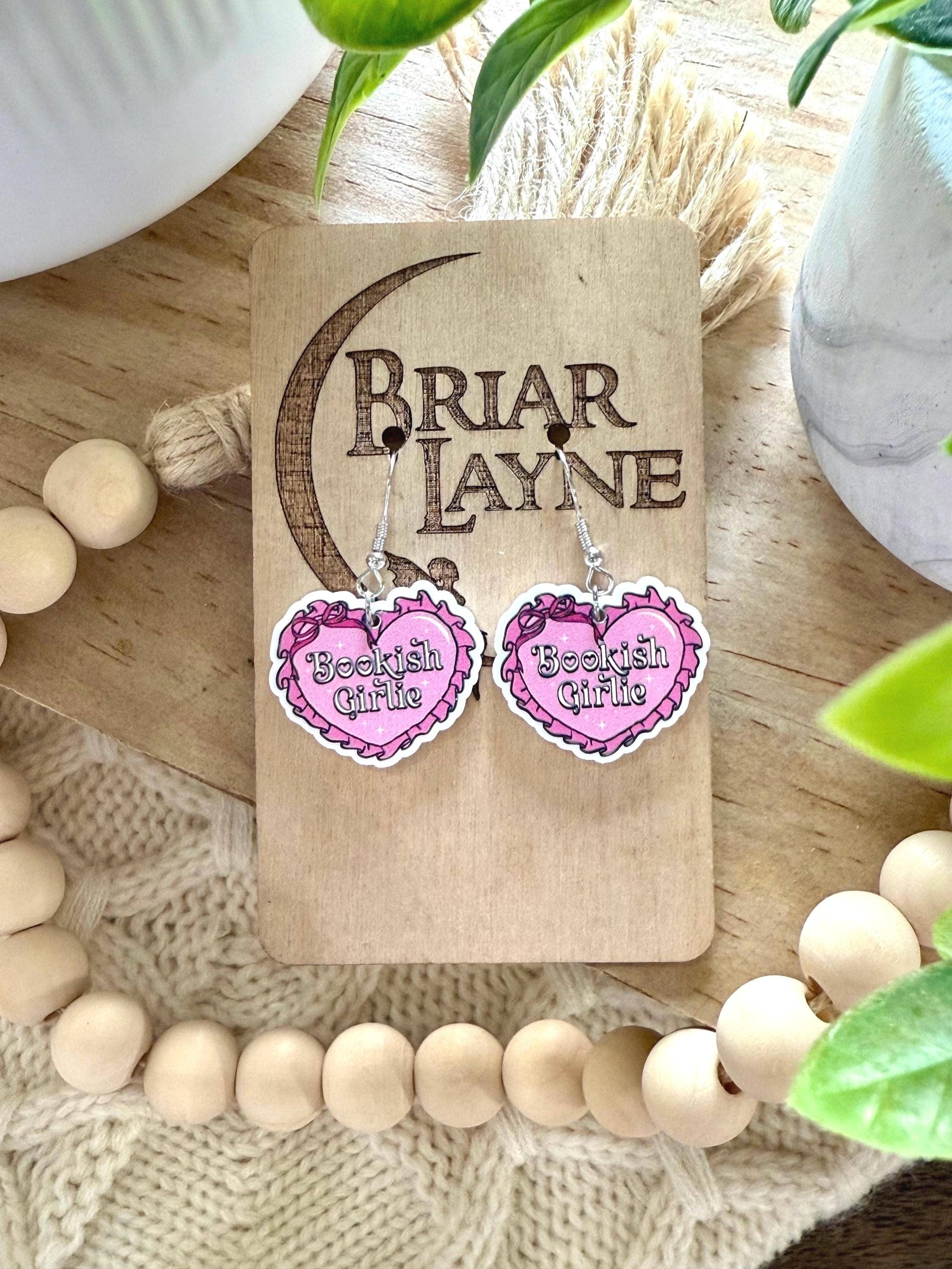 Briar layne - Wholesale Dangle Earrings - Bookish Girlie Book Club Reading Booktrovert Earrings2