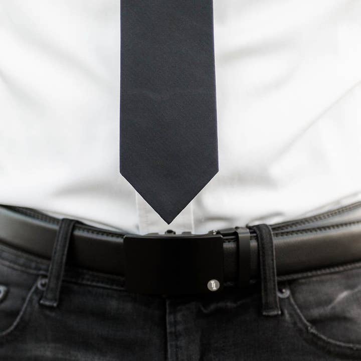 Tough Apparel - Wholesale Belt - Men's - Black Leather Strap2