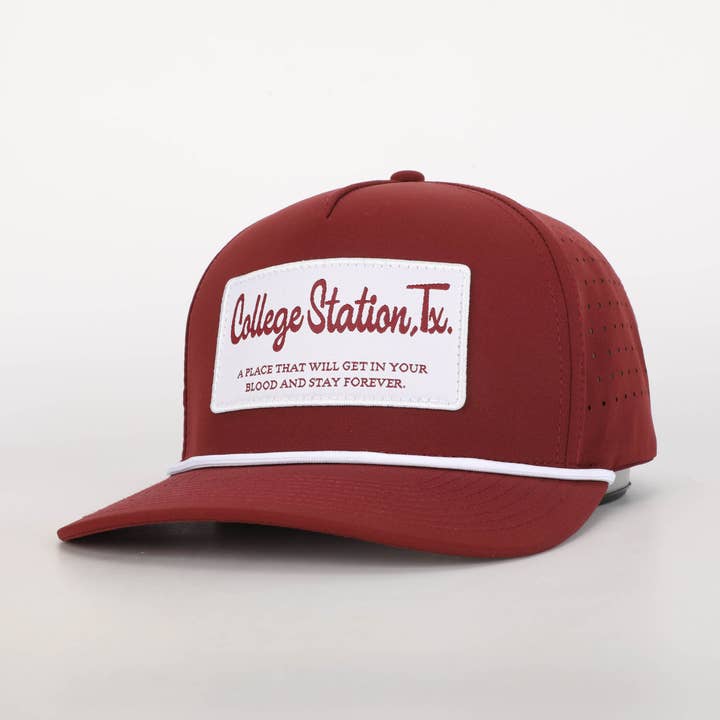 Happy By Rachel, LLC - Wholesale Trucker Hat - Unisex - College Station, TX Rope Hat with Patch