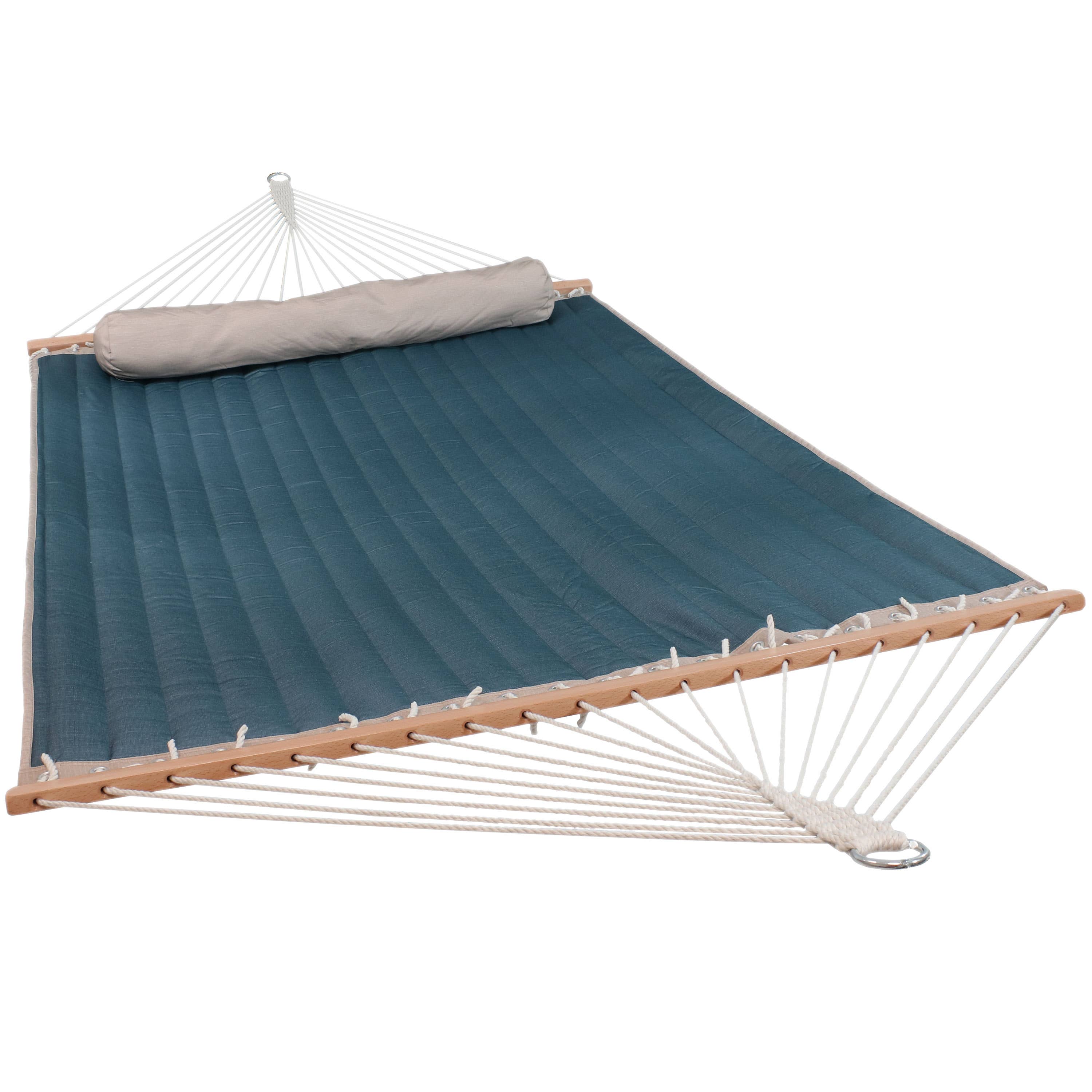Sunnydaze Decor - Wholesale Hammock - 2-Person Quilted Hammock with Steel Stand - Tidal Wave4