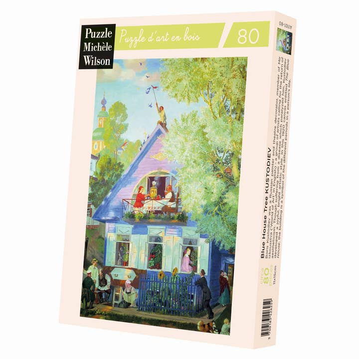 Holzkunstpuzzle - DAS BLAUE HAUS für den Großhandel von Wilson Jeux